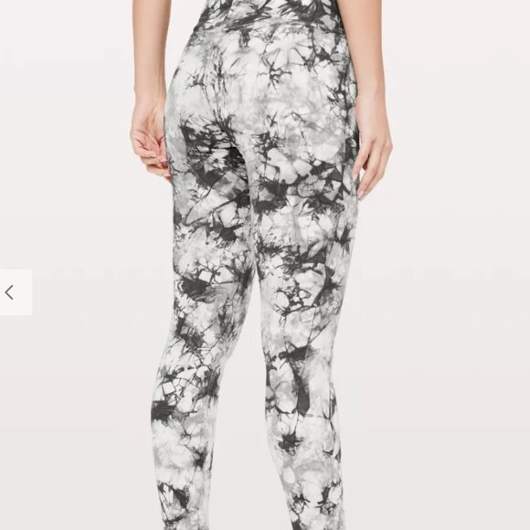 Lululemon Wunder Under High Rise Tight Marbled Gray and White Size 8 - Picture 3 of 9